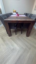 Eettafel met 6 stoelen, Huis en Inrichting, Tafels | Eettafels, Ophalen of Verzenden, Rechthoekig, 200 cm of meer, 50 tot 100 cm