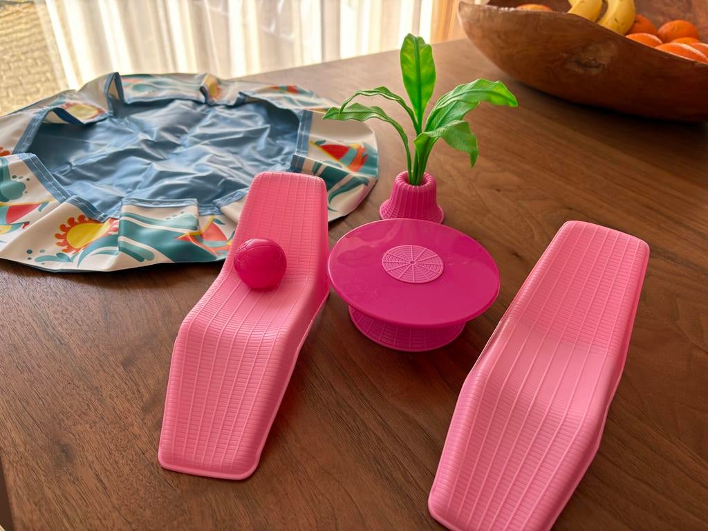 Mattel Barbie California Dream pool party set, Ophalen, Gebruikt, Barbie