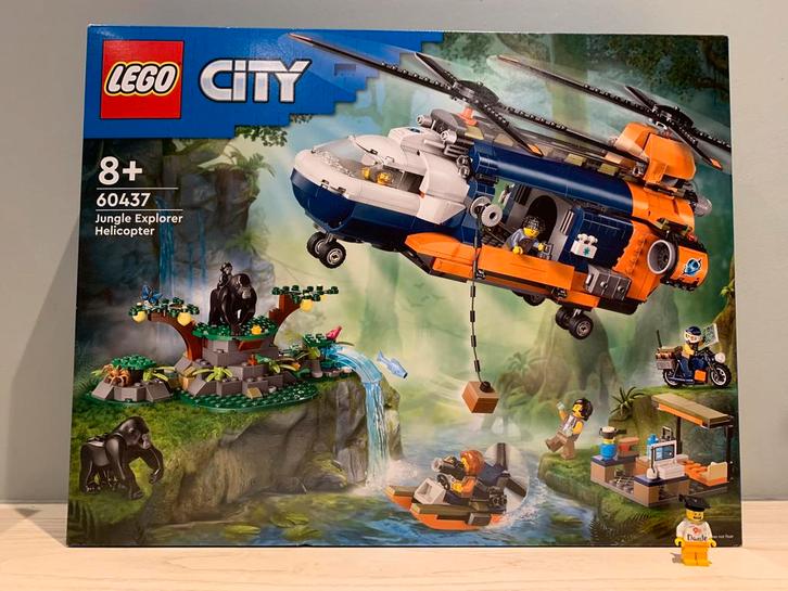 Lego set 60437 City jungleonderzoek, helicopter bij de basis, Kinderen en Baby's, Speelgoed | Duplo en Lego, Nieuw, Lego, Complete set