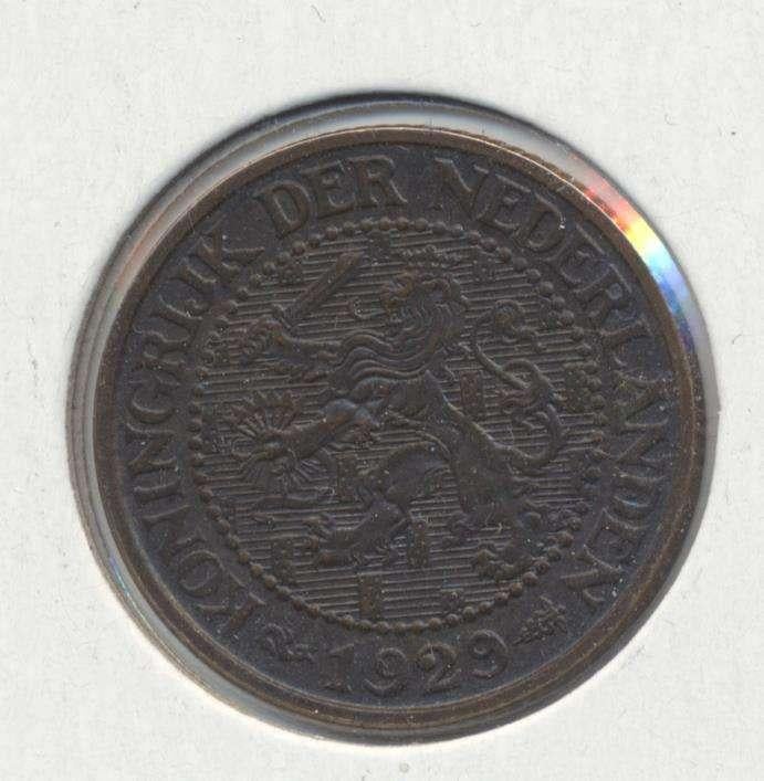 Nederland 2,5 Cent 1929 Wilhelmina