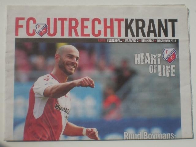 FC Utrecht krant nr. 2 - december 2014, Ophalen of Verzenden, Zo goed als nieuw, F.C. Utrecht, Boek of Tijdschrift