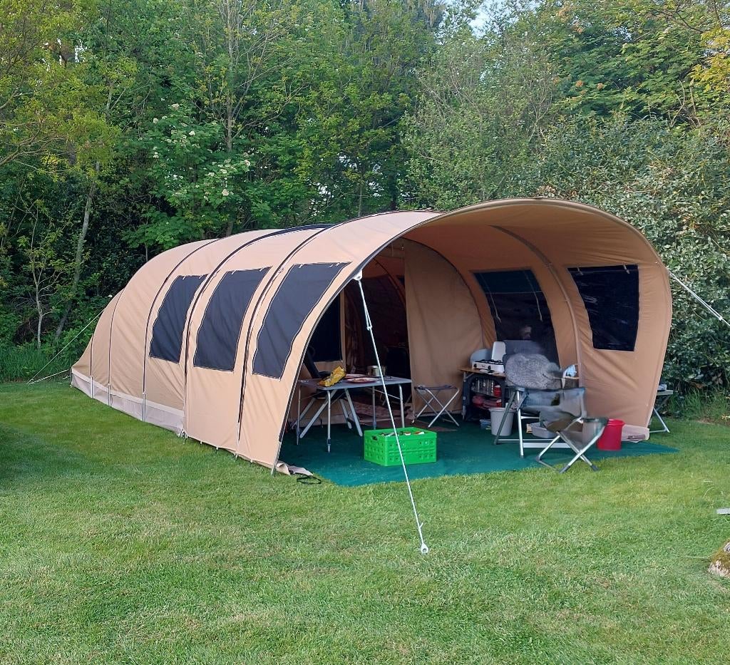 Karsten Imperia tent en Anssems GT500 VT1 Aanhanger, Caravans en Kamperen, Tenten, Ophalen, Gebruikt, Tot en met 5