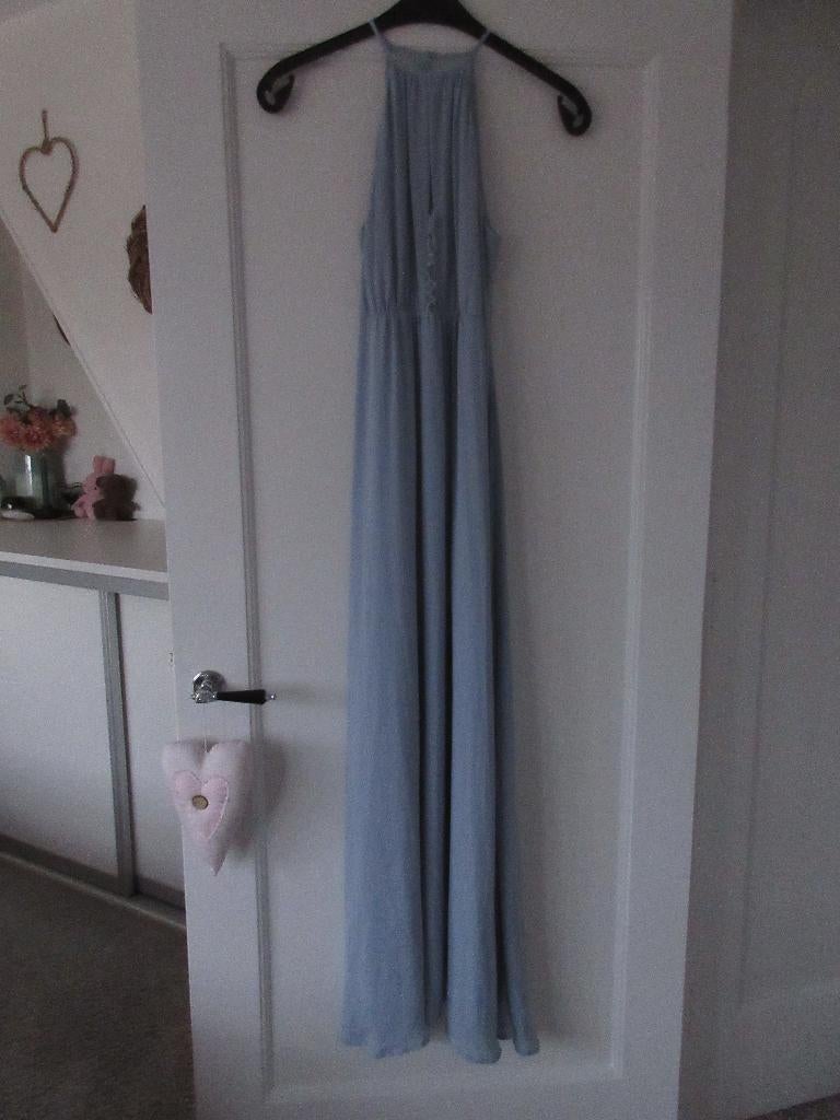 Prachtige lange jurk, gala jurk licht blauw H&M 34, Blauw, Ophalen of Verzenden, Zo goed als nieuw, Maat 34 (XS) of kleiner