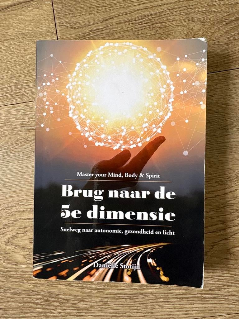 Boek: Brug naar de 5e dimensie - Danielle Stotijn, Boeken, Ophalen of Verzenden, Gelezen, Spiritualiteit algemeen, Achtergrond en Informatie