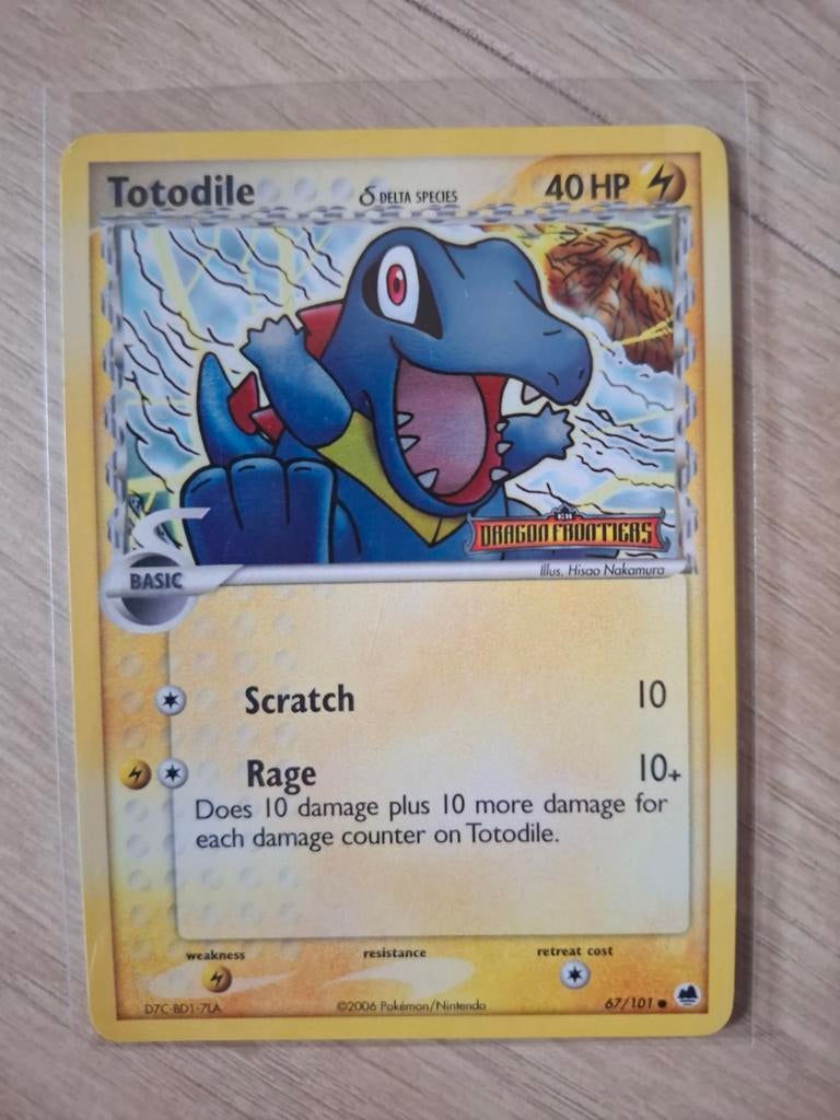 Totodile Ex Dragon Frontiers stamped reverse holo, Ophalen of Verzenden