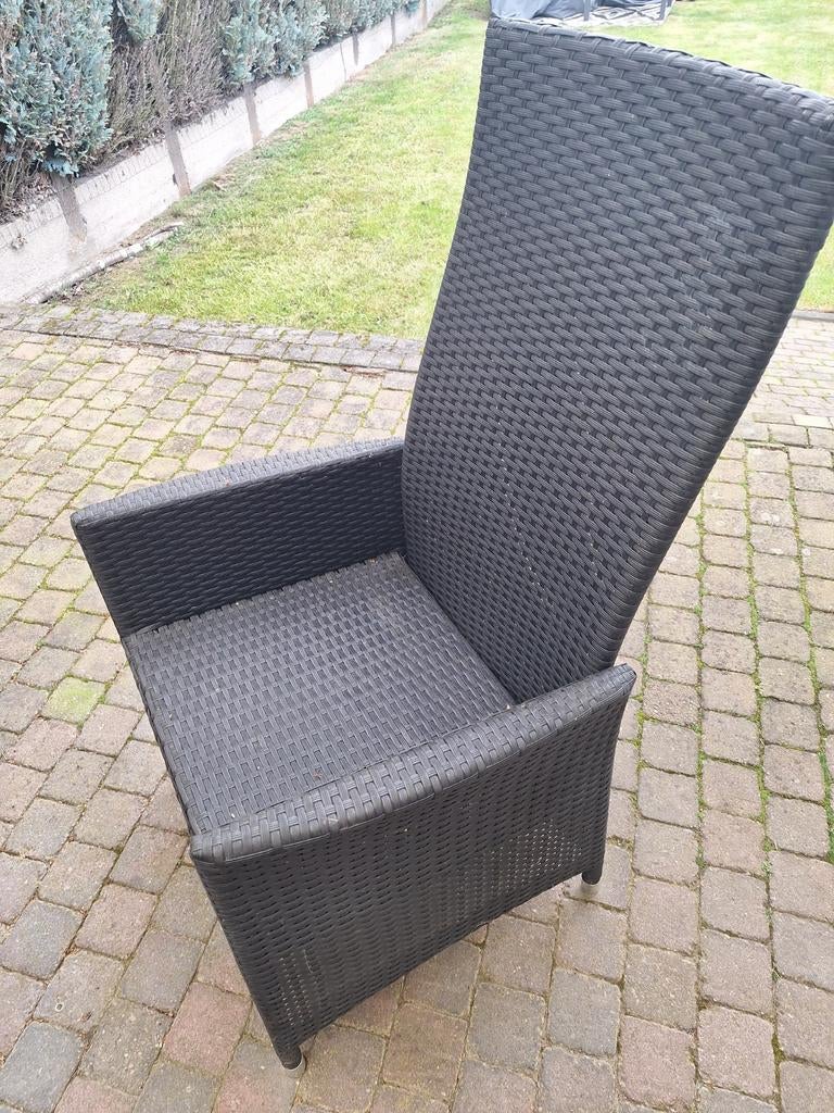 6 Bois Le Duc tuinstoelen, verstelbaar in ligstand, Ophalen, Gebruikt, Verstelbaar