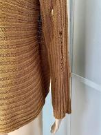 H868 Sarah Pacini maat L=42/44 gebreide trui top bruin, Bruin, Sarah Pacini, Maat 42/44 (L), Ophalen of Verzenden