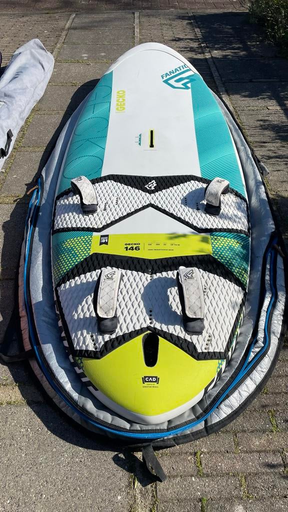 Fanatic Gecko 146 Windsurfboard, Ophalen, 250 tot 300 cm, Gebruikt, Met vin(nen)