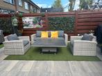 Prachtige AVH OUTDOOR Loungeset Tuinset verstelbare tafel, Ophalen, Zo goed als nieuw, Wicker, Stoel