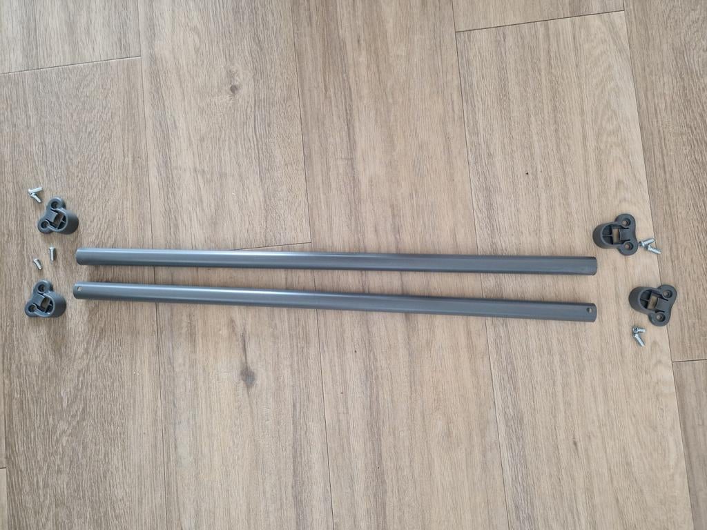 IKEA Komplement kledingroede grijs 2x 75cm, Ophalen, Nieuw, 50 tot 100 cm, Minder dan 100 cm