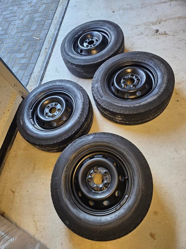 215 70 15C, Continental, Ducato, Jumper, Boxer, Setje Zomer, Ophalen, 15 inch, Banden en Velgen, Zomerbanden