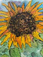 Aquarel Zonnebloem, Ophalen of Verzenden