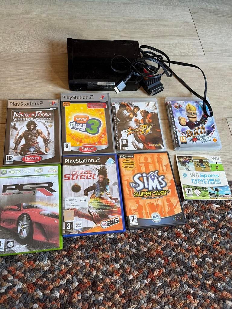 Wii en diverse spelletjes PlayStation, Xbox en Wii, Avontuur en Actie, Gebruikt, 1 speler, Ophalen of Verzenden