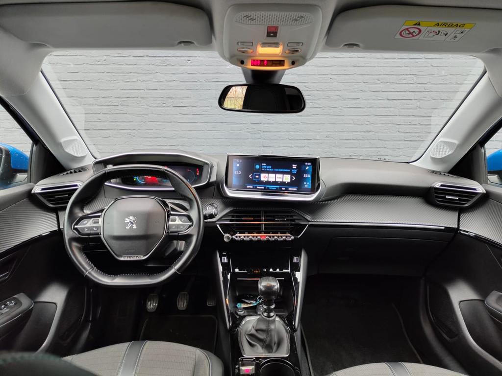 Peugeot 208 1.5HDi *Ex-BPM Export* 3D-Navi Ecc Apple Carplay, Auto's, Peugeot, Voorwielaandrijving, Blauw, Leder en Stof, 31 km/l