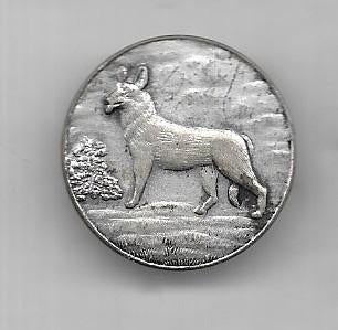 HONDEN DIEREN BROCHE SPELD RONDE UITVOERING, Verzenden, Gebruikt, Dier of Natuur, Speldje of Pin