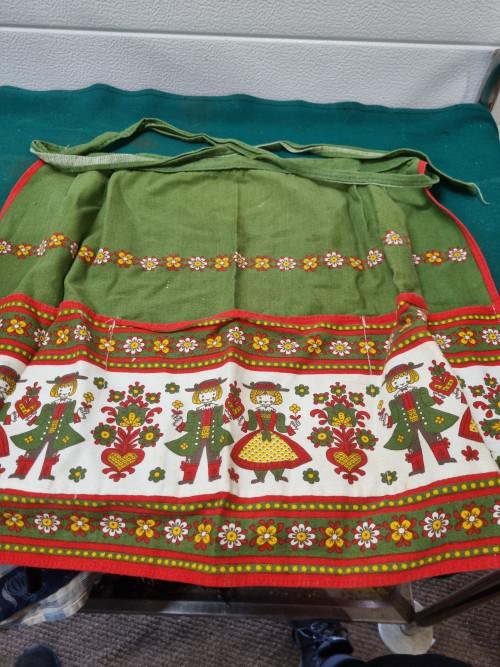keukenschort vintage stof met afbeeldingen, Ophalen of Verzenden, 'T Olde Gre-j, Info@toldegrej.nl, Endepoelstraat 20f Didam