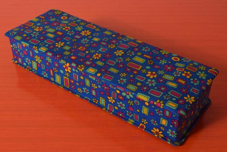 Retro vintage jaren 60 opbergdoos - Funky retrodessin, Antiek en Kunst, Antiek | Woonaccessoires, Ophalen of Verzenden