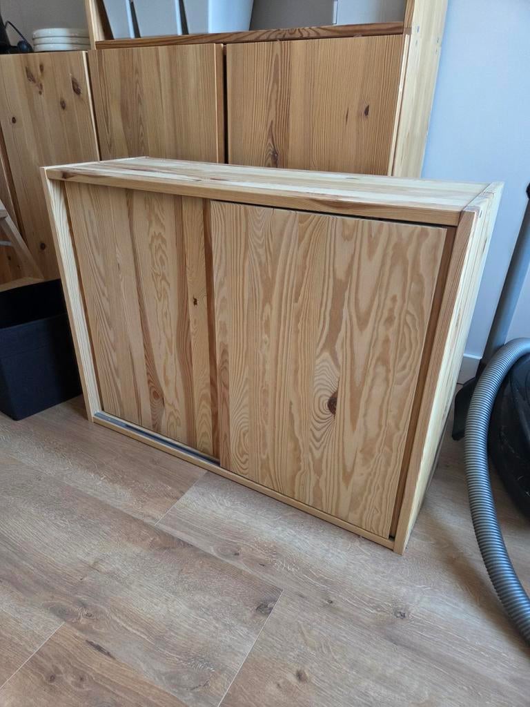IVAR kast met schuifdeuren 80x30x60, Ophalen, Zo goed als nieuw