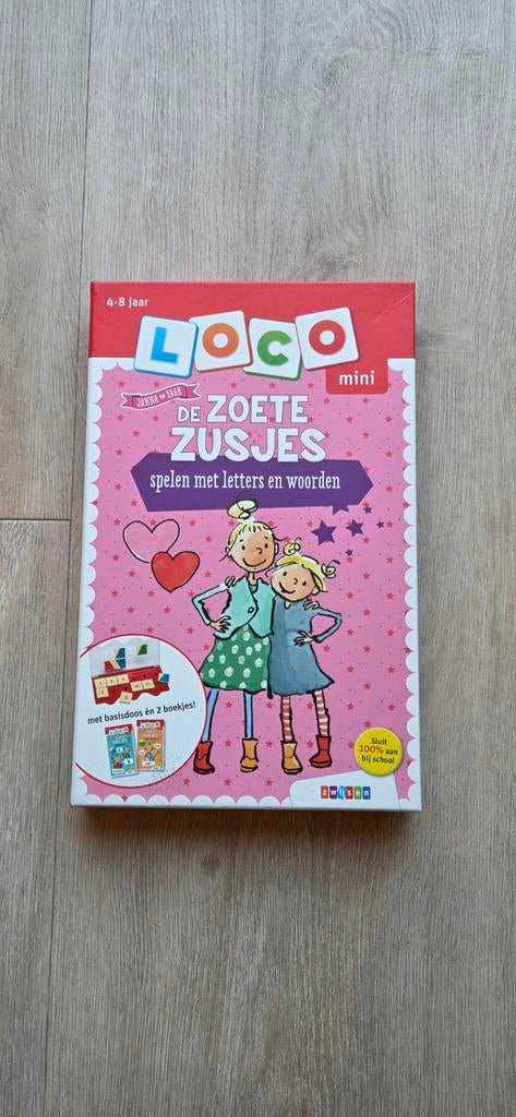 LOCO mini De Zoete Zusjes: Spelen met letters en woorden, Kinderen en Baby's, Ophalen of Verzenden, Zo goed als nieuw, Taal en Lezen