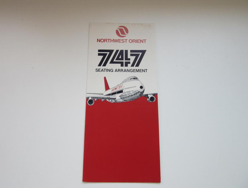 Northwest orient 747 seating arrangement (2), Verzenden, Gebruikt, Overige typen