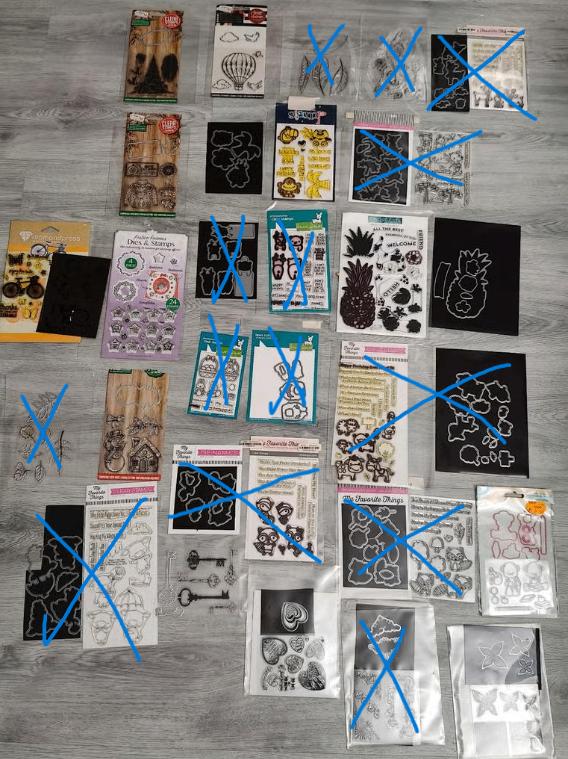 Clear stamps en cutting dies div. merken, Hobby en Vrije tijd, Stempelen, Zo goed als nieuw, Clearstamp, Ophalen of Verzenden