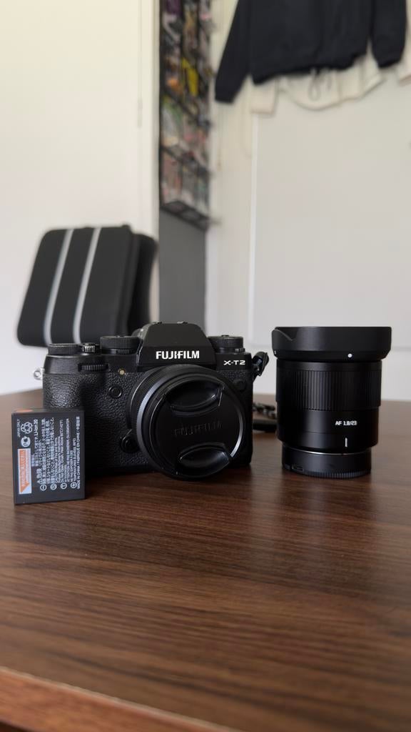 Fujifilm X-T2 met 2 lenzen (XC15-45mm & TTArtisan 23mm), Gebruikt, Spiegelreflex, Ophalen of Verzenden, Fuji