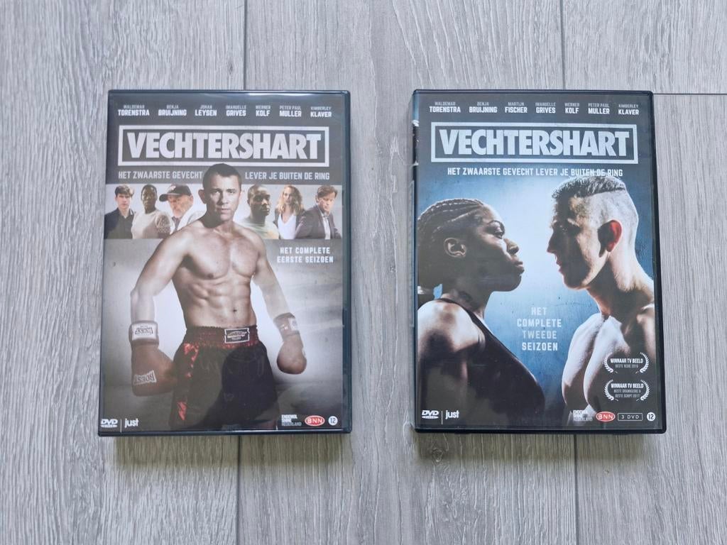 DVD-serie VechtersHart seizoen 1 + 2!, Vanaf 12 jaar, Ophalen of Verzenden, Zo goed als nieuw