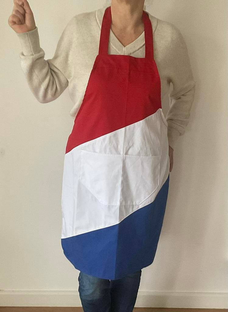 Keukenschort Nederlandse vlag leuk voor koningsdag, Diversen, Vlaggen en Wimpels, Ophalen of Verzenden, Zo goed als nieuw