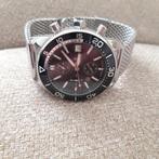 Alpha Siera Navigator heren horloge zgan, Overige merken, Staal, Staal, Polshorloge