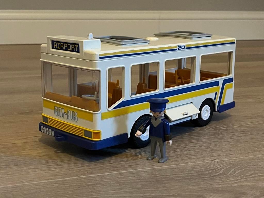 Vintage City bus Playmobil Geobra 1988 mooie conditie, Kinderen en Baby's, Speelgoed | Playmobil, Ophalen of Verzenden, Gebruikt