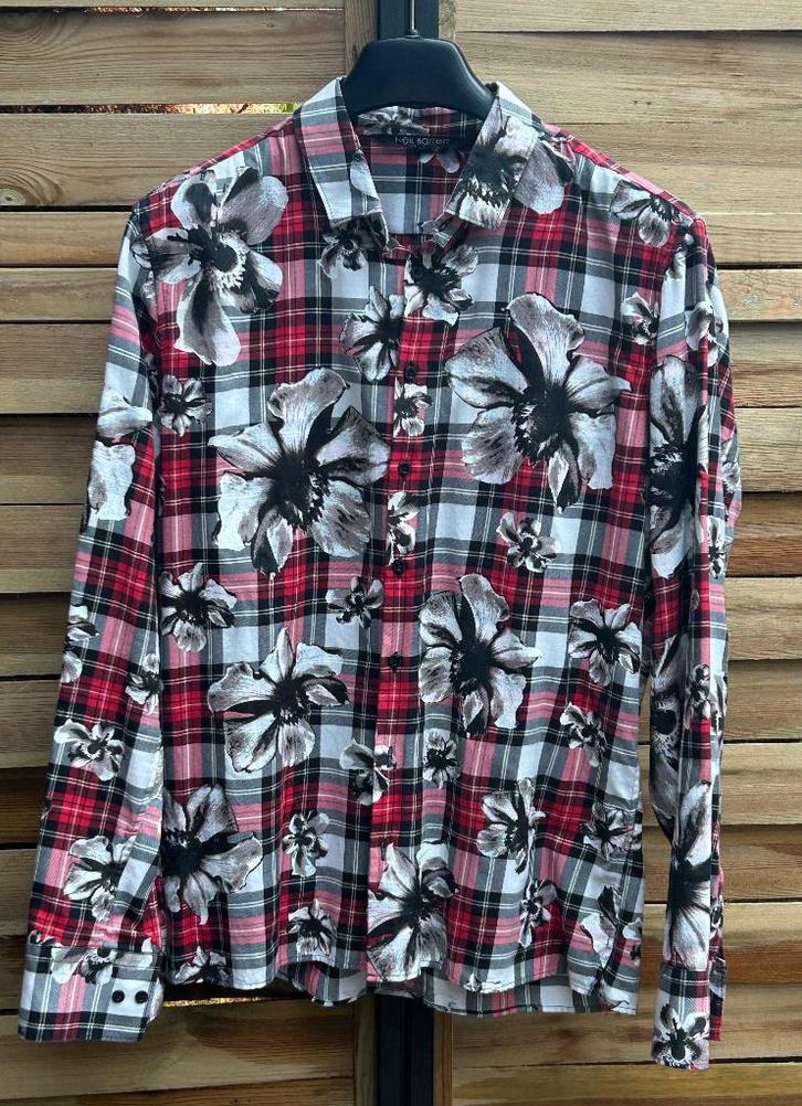 Mooi hemd van het merk NEIL BARRETT - Maat L, Kleding | Heren, Overhemden, Zo goed als nieuw, Halswijdte 41/42 (L), Overige kleuren