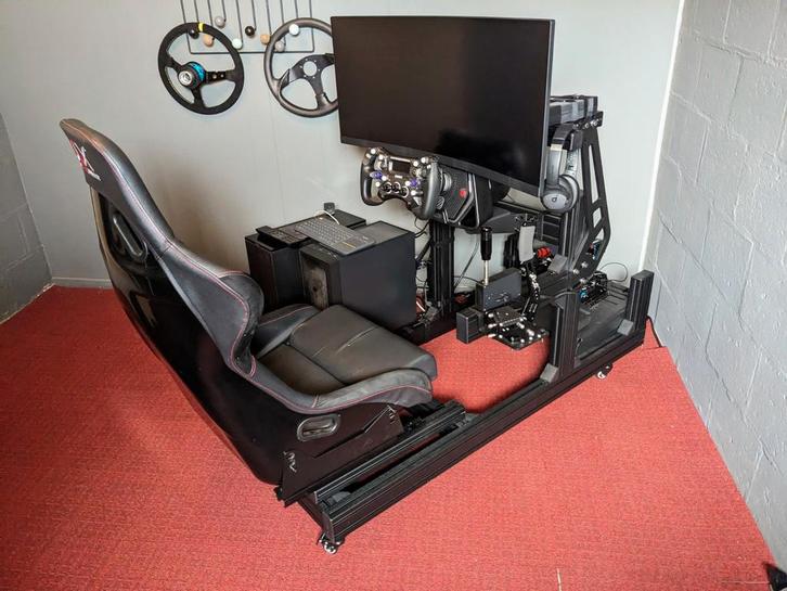Complete simrace simulator simrig zgan, Spelcomputers en Games, Spelcomputers | Overige Accessoires, Zo goed als nieuw, Ophalen