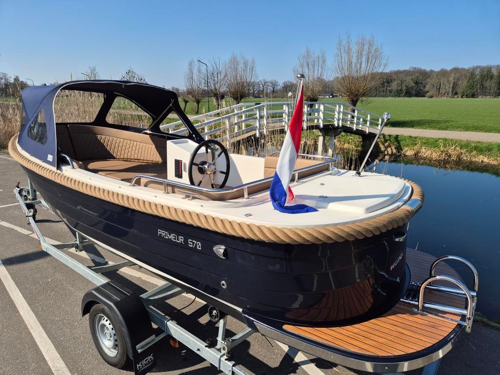 Primeur 570 Tender met 20pk Suzuki NIEUW !!!  evt Trailer !, Watersport en Boten, Sloepen, Ophalen, 10 tot 30 pk, Nieuw, 3 tot 6 meter