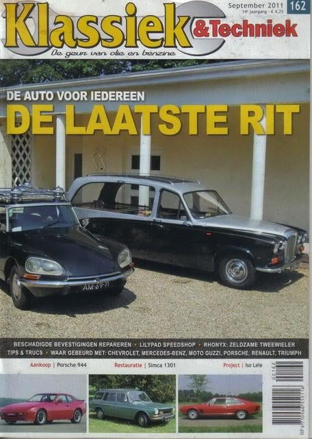 Klassiek & Techniek 162 2011 : Porsche 944 - Simca 1301, Ophalen of Verzenden, Gelezen, Algemeen