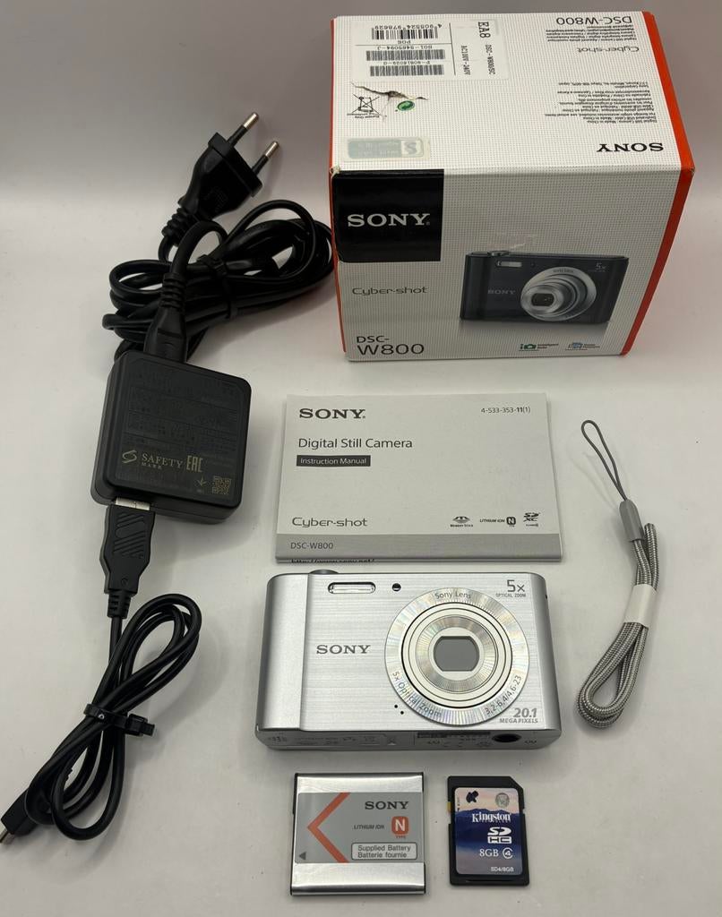 Sony Cyber-shot DSC-W800 - compact camera, Ophalen of Verzenden, Fototoestel