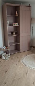 Houten barndeur kast, Met deur(en), Gebruikt, 100 tot 150 cm, 200 cm of meer