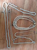 Verzameling parelkettingen, Overige materialen, Wit, Onbekend, Ophalen of Verzenden