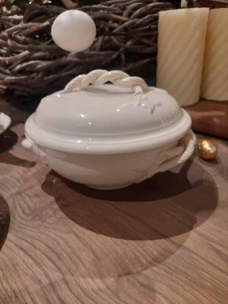 Authentic Leedsware soup coupe (in goede nette staat), Antiek en Kunst, Antiek | Servies los, Ophalen of Verzenden