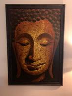 Boeddha schilderij met bladgoud, Ophalen of Verzenden, Zo goed als nieuw