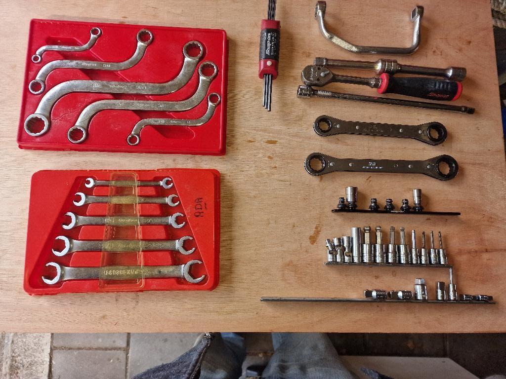 Set Snap On startmotor sleutels en een set open ringsleutels, Ophalen of Verzenden, Zo goed als nieuw