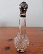 Antieke parfumfles met zilveren dop, Antiek en Kunst, Ophalen of Verzenden