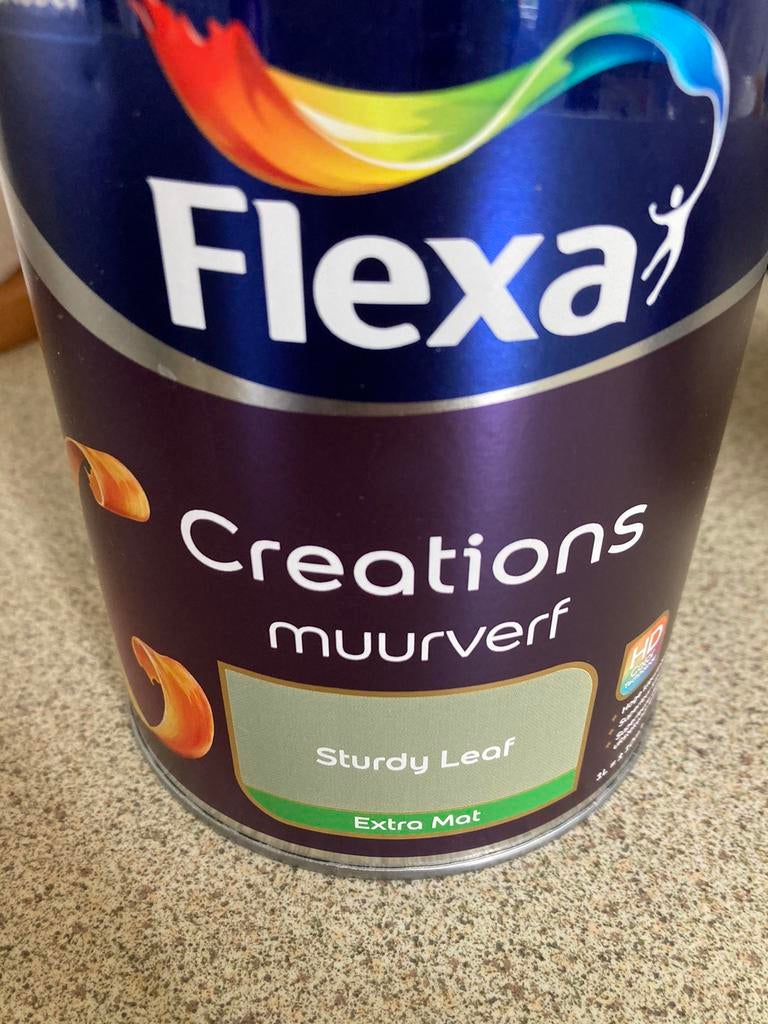 Flexa sturdy leaf muurverf mat 1L, Ophalen of Verzenden, Nieuw