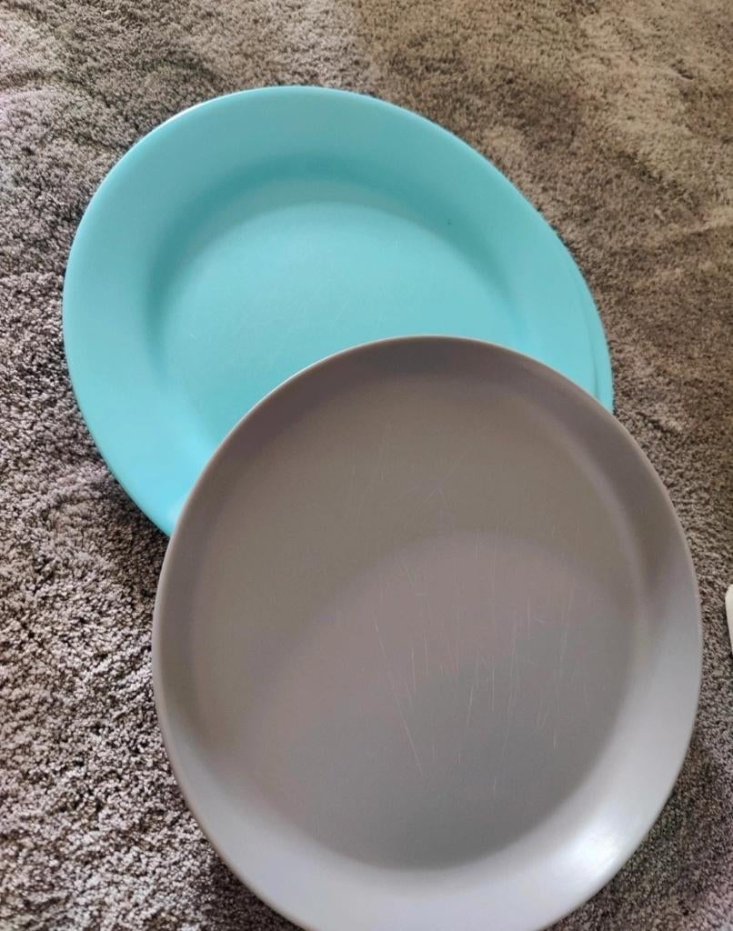 Gebruikte plastic borden, Huis en Inrichting, Overige materialen, Gebruikt, Ophalen of Verzenden, Bord(en)