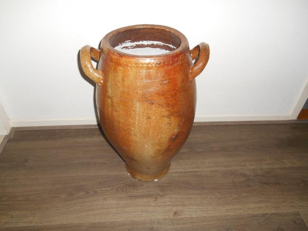 prachtige grote antieke franse pot voor tuin etc, Ophalen of Verzenden