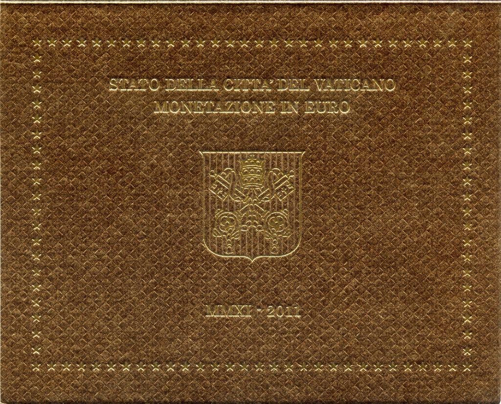 BU set Vaticaan 2011 - 1 cent t/m 2 euro - Blister, Verzenden, Vaticaanstad, Overige waardes, Setje