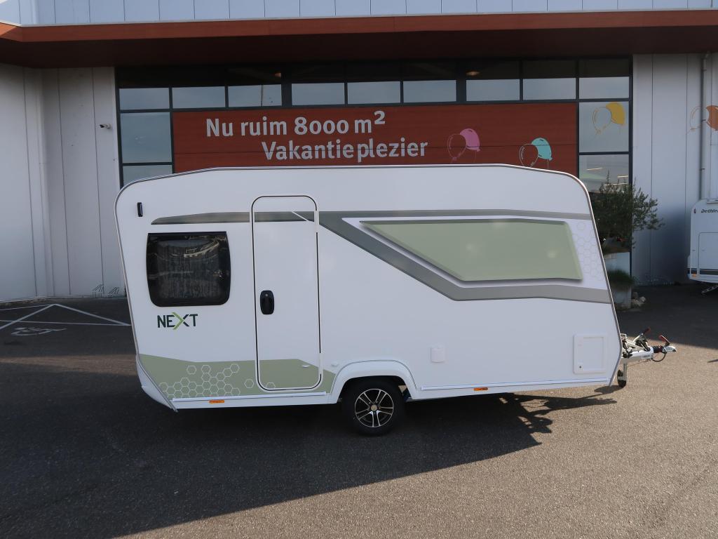 NEXT 380 NIEUW VAN FENDT !!, Caravans en Kamperen, Next, Overige typen, 4 tot 5 meter, Omvormer of Lader