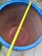 Blauwe buiten potten, Ophalen, Rond, Zo goed als nieuw, Tuin