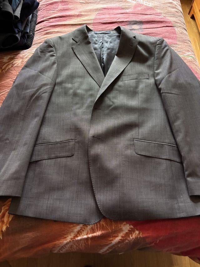 Humberto kostuum grijs met werkje mt 56, Kleding | Heren, Maat 56/58 (XL), Ophalen of Verzenden, Zo goed als nieuw, Grijs