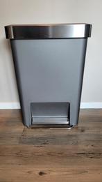 Simplehuman Afvalemmer 45 Liter - Stijlvol & Functioneel, Huis en Inrichting, Gebruikt, Met pedaal, 40 liter of meer, Ophalen of Verzenden