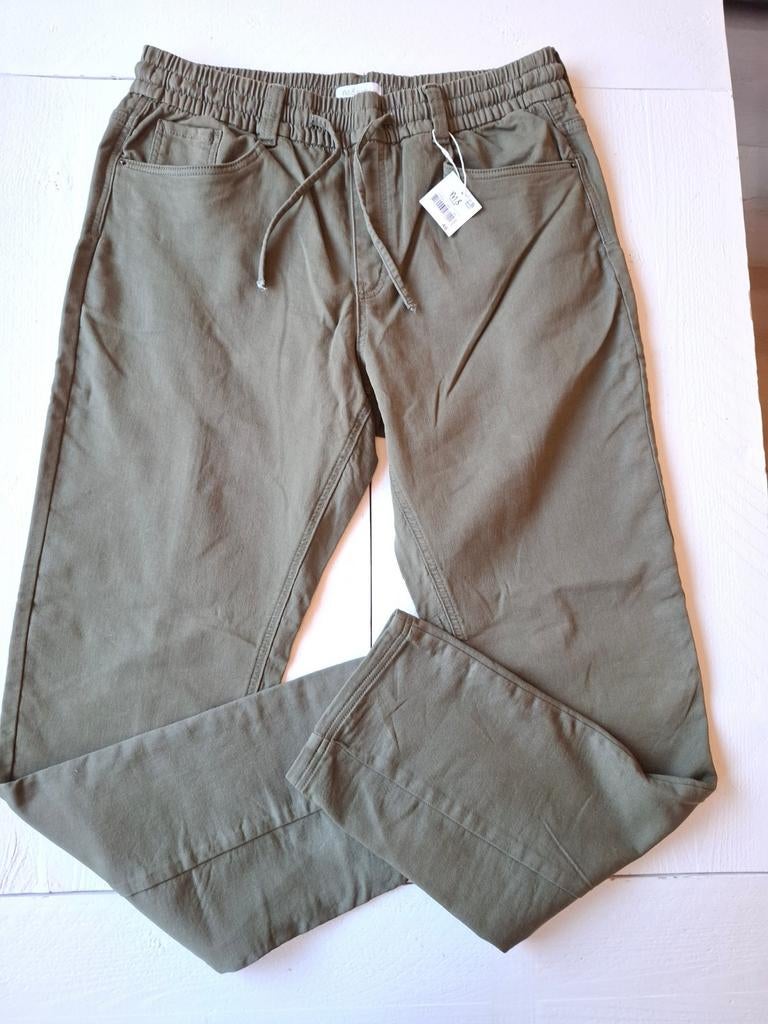 MS Mode kakhi groene broek M (46) nieuw, Kleding | Dames, Broeken en Pantalons, Maat 46/48 (XL) of groter, Nieuw, Ophalen of Verzenden